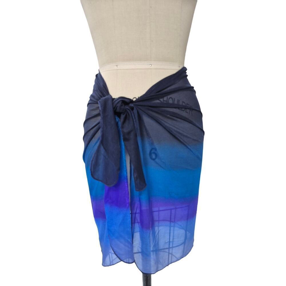 Vintage Jantzen Wrap/Cover up  Teal Sheer One Size